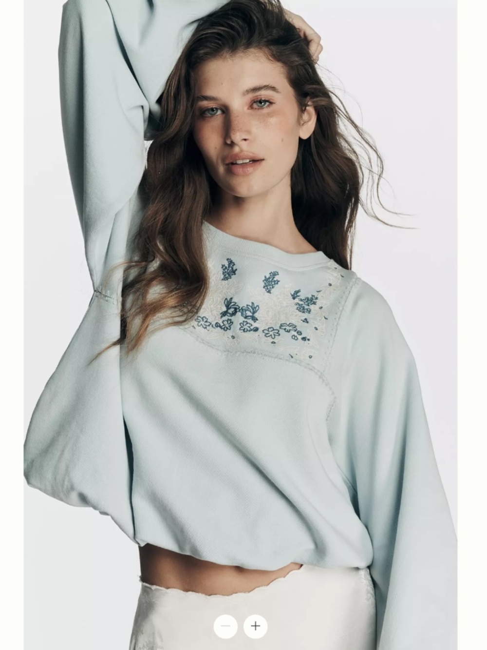 By Anthropologie Boho Balloon-Sleeve Top